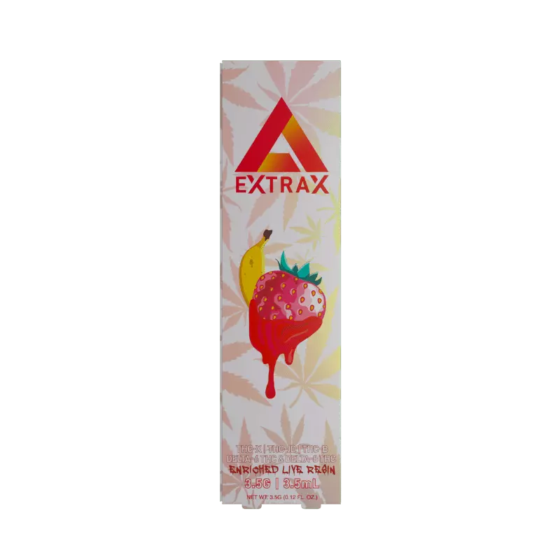 Strawnana Delta-6 THC-X THCjd THC-B Live Resin Pre-Heat Disposable – 3.5G 1